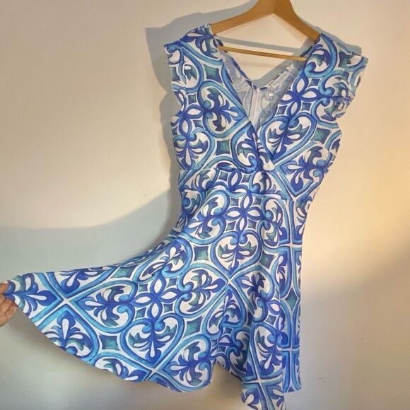 Made in Italy Italian linen dress from a boutique in positano - Picture 1 of 12